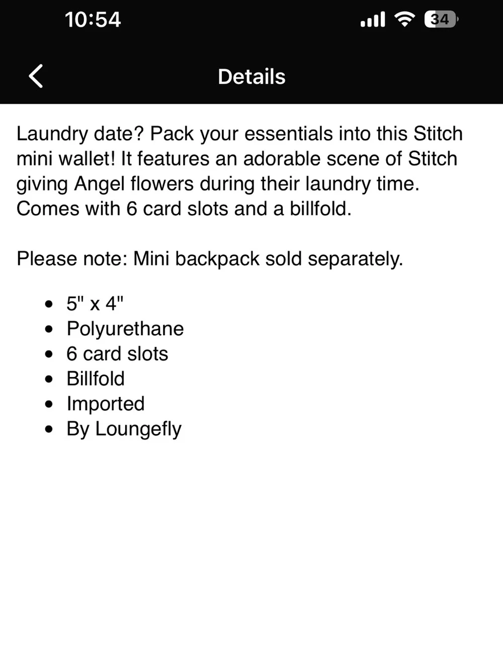 Loungefly disney stitch